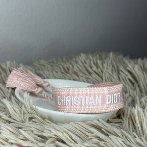 Christian Dior Ja dior Baby Pink Rope Bracelet